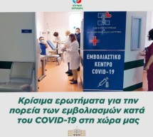ΕΡΩΤΗΣΗ 4361: «Κρίσιμα ερωτήματα σχετικά με την πορεία των εμβολιασμών κατά του COVID-19 στη χώρα μας»
