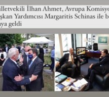İlhan Ahmet, Avrupa Komisyonu Başkan Yardımcısı Margaritis Schinas ile bir araya geldi